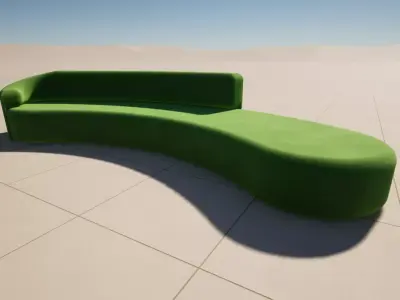 Curve Sofa Free 3D print model