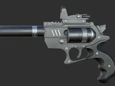 a Gun 3D model
