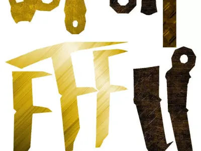 Snake Fang Whip Low-poly 3D model