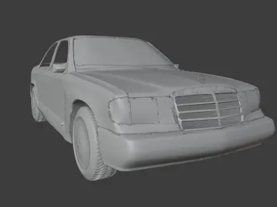 Mercedes w124 Free 3D model