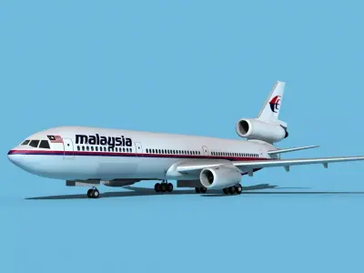 McDonnell Douglas MD-11 Malaysia 3D model