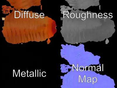 Realistic Centipede Model Pack for D Applications Low-poly 3D model