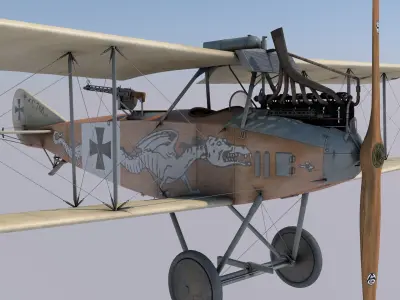 Albatros C3 Dragon version 3D model