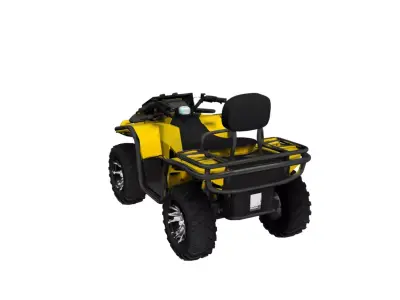 Utility ATV Quad Bike All Terrain Offroad Vehicle 3D model