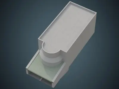 Building 8A Low-poly 3D model