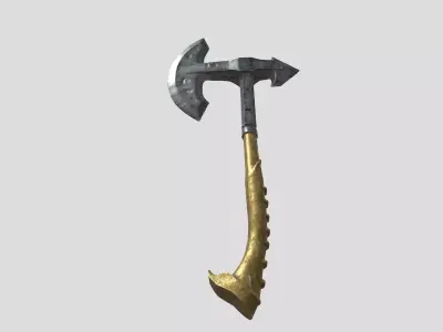 Bronze War Axe 3D model