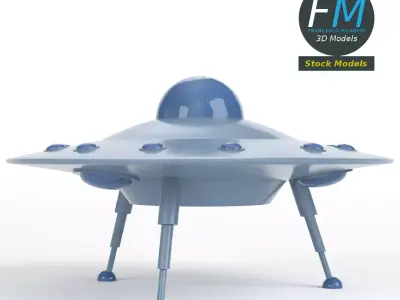 Flying saucer 2 3D model