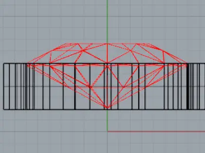 Esercizio Castone Ovale Free 3D model
