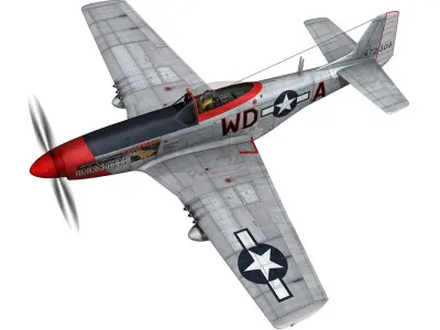 North American P-51D - Ridge Runner III 3D model