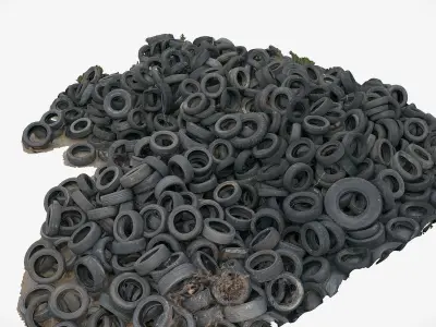 Tire dump 3D model