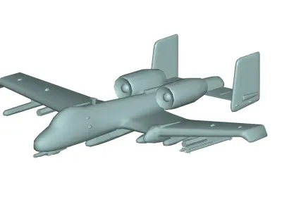 Fairchild Republic A-10 3D model