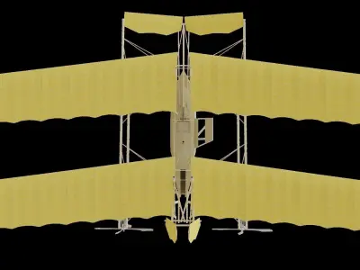 Flying Machine Low-poly 3D model