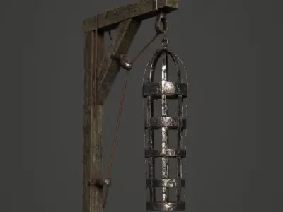Gibbet Cage Low-poly 3D model