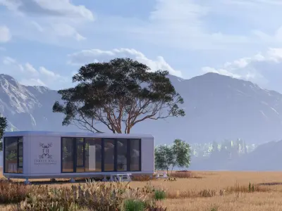 Capsule House Commercial Space Airship Pod 3D model