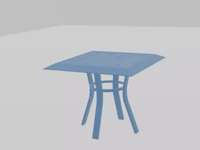 Outdoor Metal End Table 3D model
