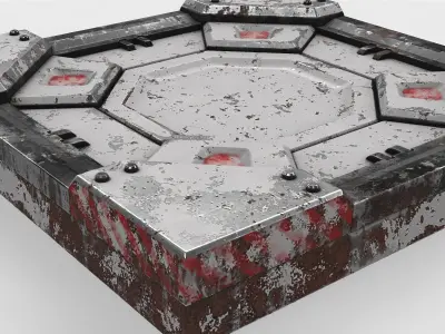 panel sci-fi 10 3D model