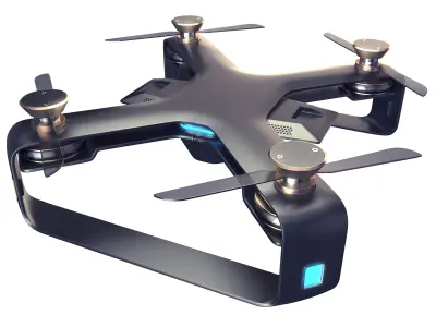 Concept Racing drone vray 3d model Low-poly 3D model