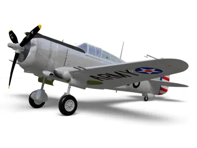 Curtiss Wright P36 3D model
