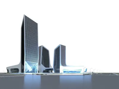 Office Building 1 3D model