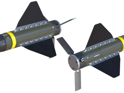 Hatchet Miniature Strike Munition 3D model