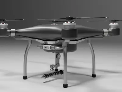 Sci Fi Drone  Low-poly 3D model