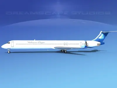 McDonnell Douglas MD-90 Baltimore Clipper 3D model