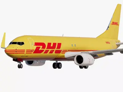 DHL Boeing 737-800 3D model