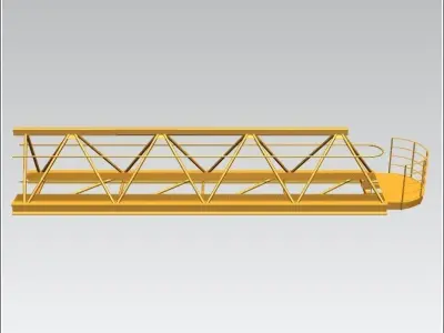 TOWER CRANE -Crane jib last- Free 3D model