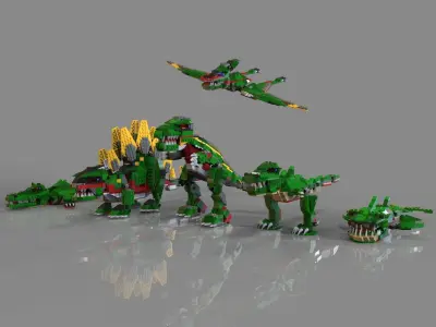 Lego Animals pack 3D model