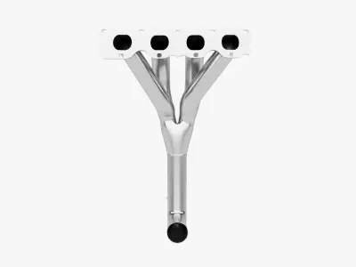 Exhaust system package 3D model