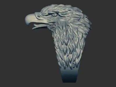 Eagle Ring 3D print model 7