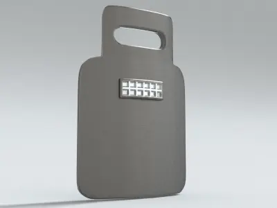 laos Game Ballistic Shield Low-poly 3D model