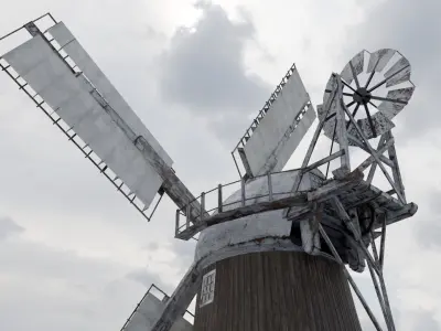 Windmill Low-poly 3D model