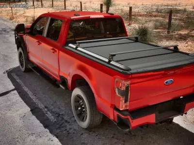 Ford Super Duty F 550 Lariat 2023 with Accessories Rigged for Cinema 4D 3D model