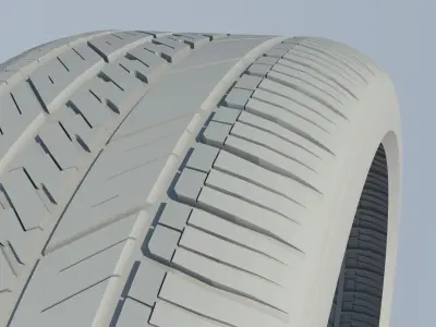Tire - High-detail tire patern 3D model