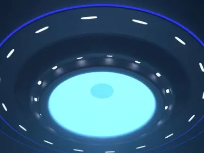 UFO DH01 Low-poly 3D model