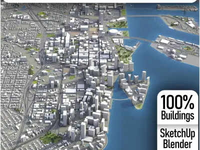Miami - city and surroundings 3D model