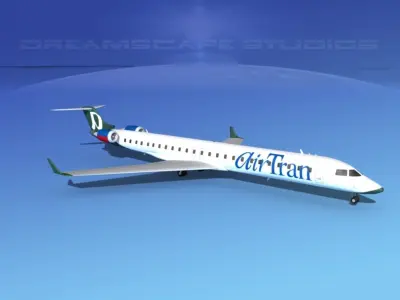 Bombardier CRJ1000 AirTran 3D model
