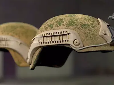 SOLDIER Helmet Bulletproof 02 3D model