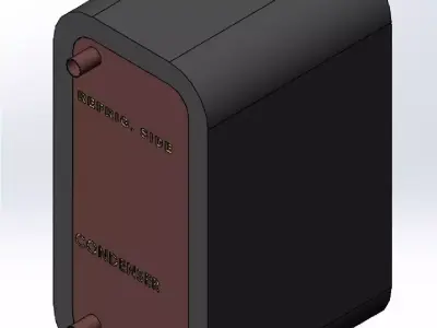 COMPACT BRAZED HEAT EXCHANGER 3D model