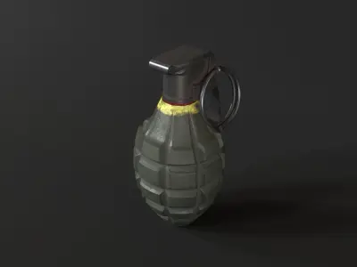 Gerenade With Textures 3D model