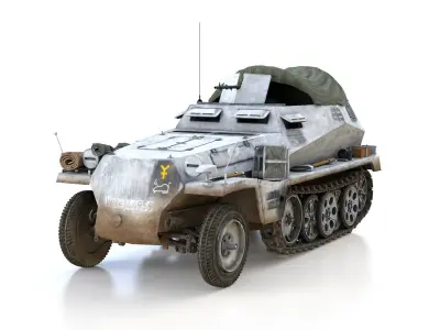 SDKFZ 250 - Halftruck  - 16 Pz Div 3D model