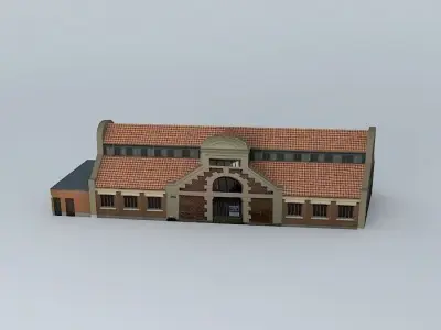 Berck Beach Fish of Covered Market Free 3D model