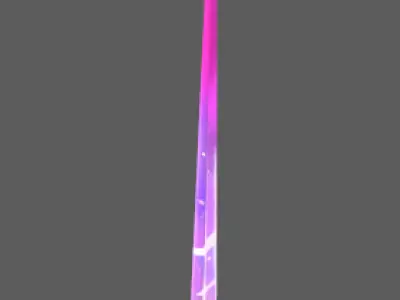 celestial rapier long sword Low-poly 3D model