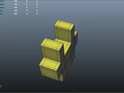 Soft Blocks 2 AAA Low-poly 3D model