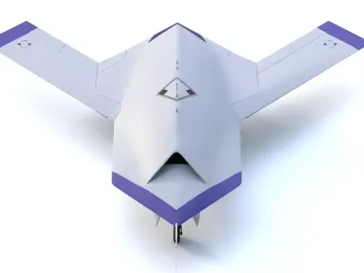 Boeing X-45A - THE SILENT STEALTH REAPER - Low-poly 3D model