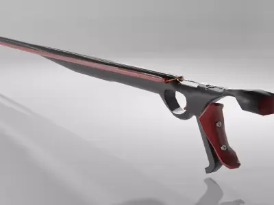 Modern Speargun Low-poly 3D model