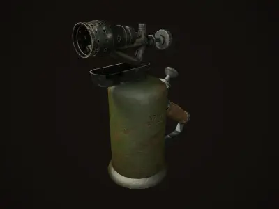 GASOLINE BLOWLAMP Low-poly 3D model