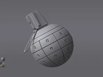 Scifi Grenade Free 3D model