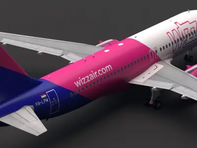 WizzAir A320neo 3D model